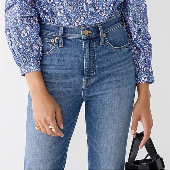 NEW J. Crew High-rise slim demi-boot jean in Surf wash Size 26 - Picture 9 of 16